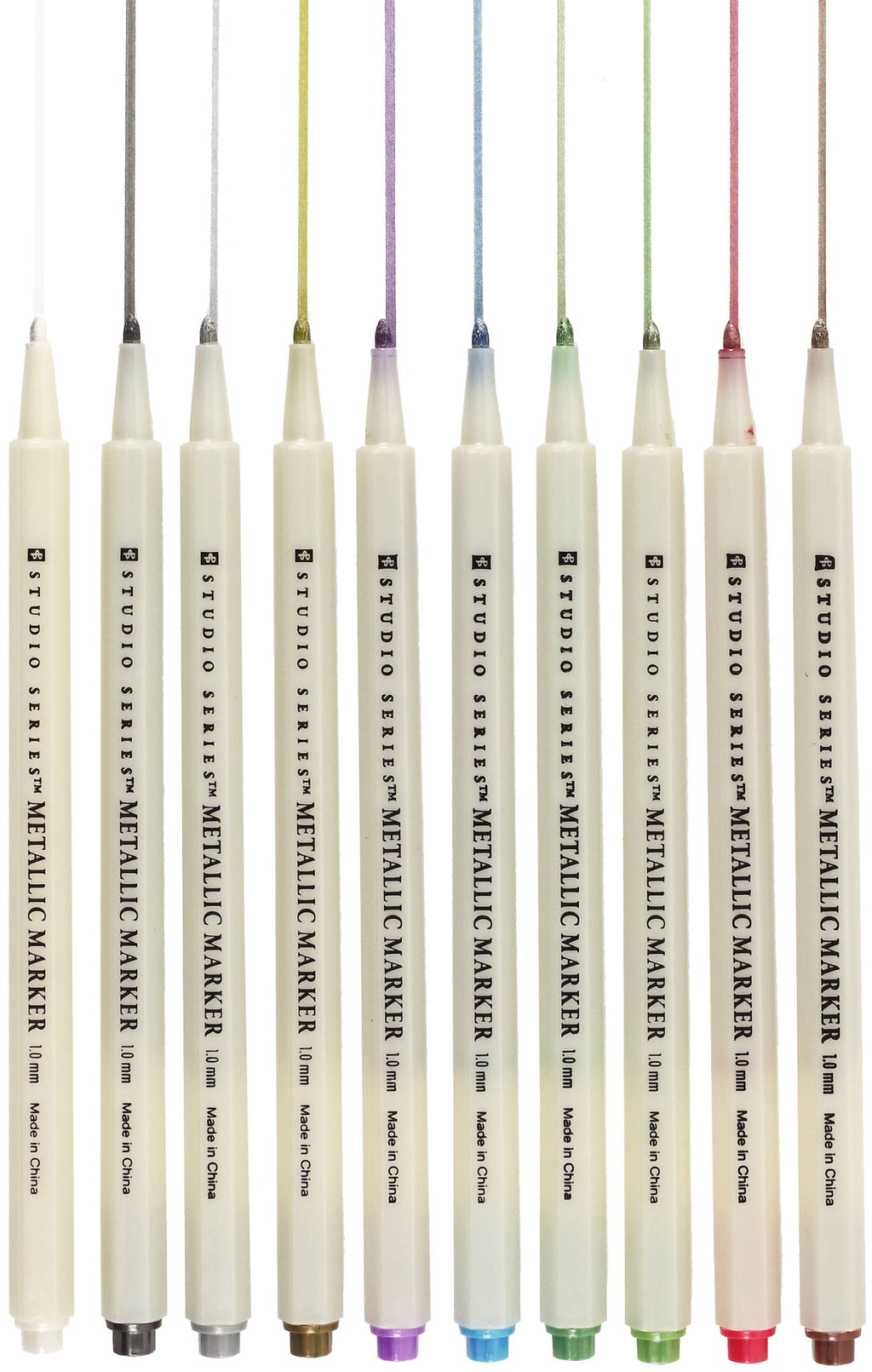 Studio Series Metallic Markers (set of 10) - #shop_name Peter Pauper PressStationary