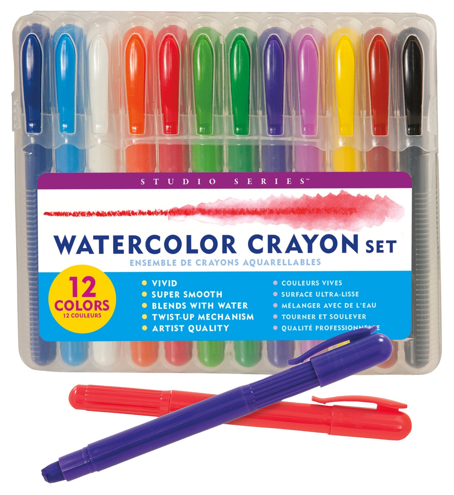 Studio Series Watercolor Crayon Set - #shop_name Peter Pauper PressGifts