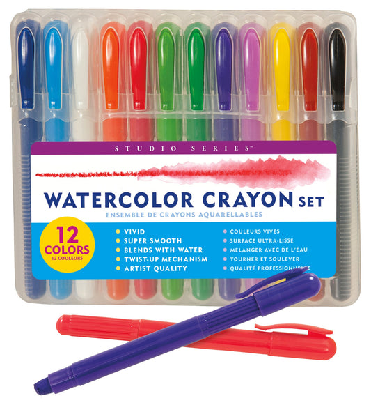 Studio Series Watercolor Crayon Set - #shop_name Peter Pauper PressGifts