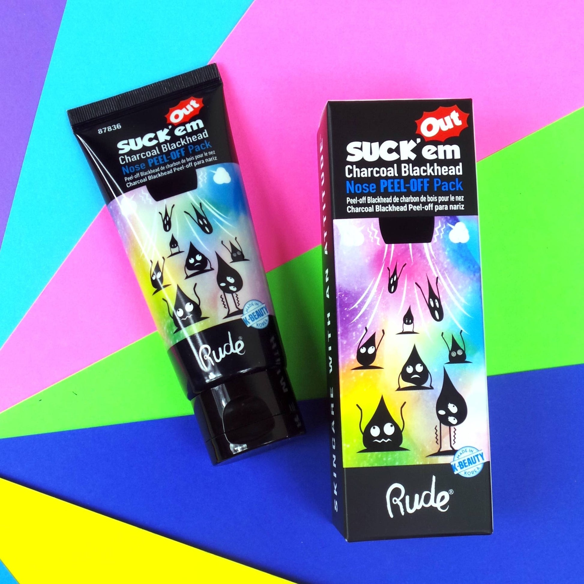 Suck'em Out Charcoal Blackhead Nose Pack - #shop_name Rude CosmeticsGifts