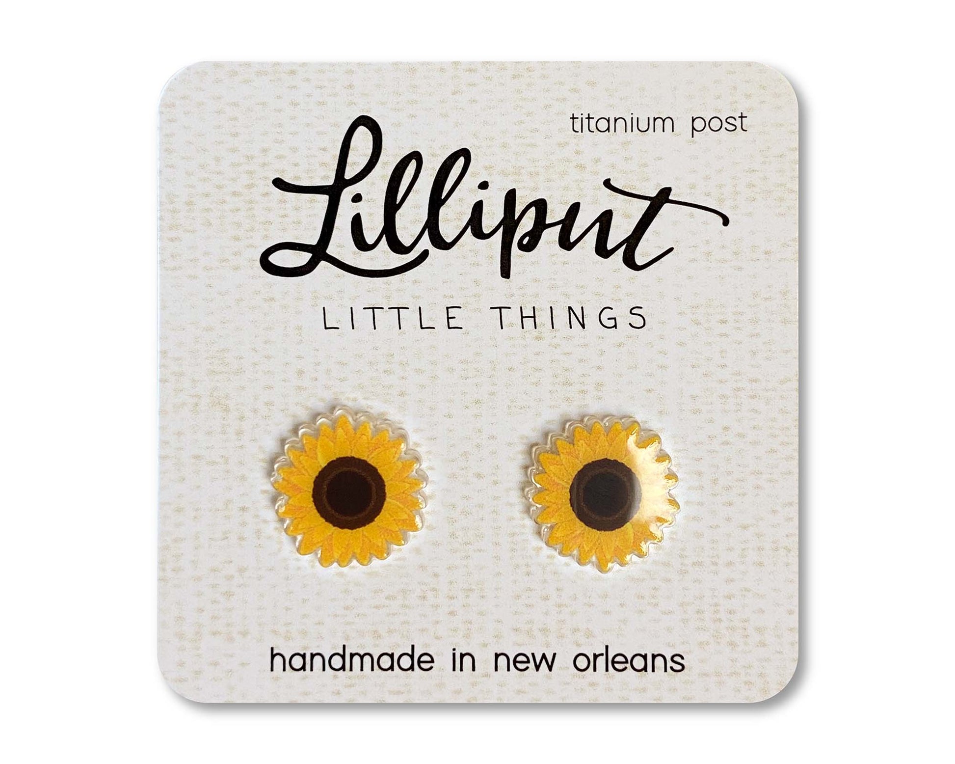 Sunflower Earrings - #shop_name Lilliput Little ThingsGifts