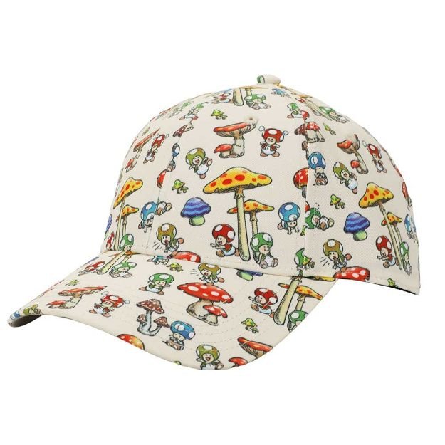 Super Mario Toads Pre - Curved Bill Snapback - #shop_name BioworldHats