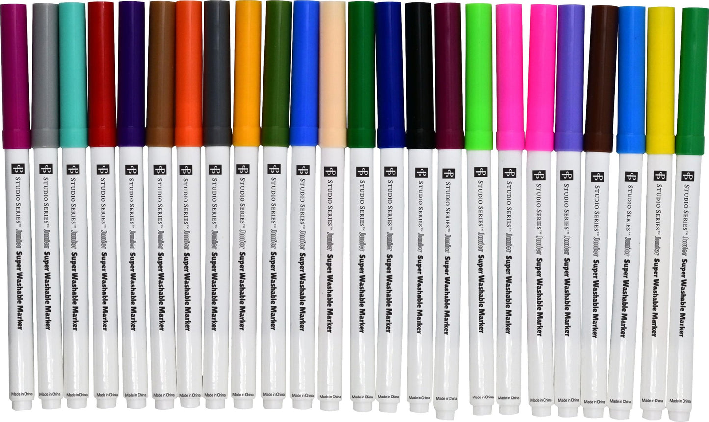 Super Washable Markers (set of 24) - #shop_name Peter Pauper PressStationary