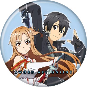 Sword Art Online S1 Kirito Acuna Swords Button - #shop_name Ata BoyButtons