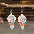 Be The Light Floral Lightbulb Earrings