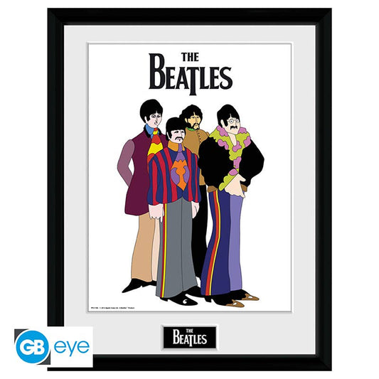 The Beatles Frame Print Yellow Submarine Group 30 x 40 cm - #shop_name ABYstyleHome Decor