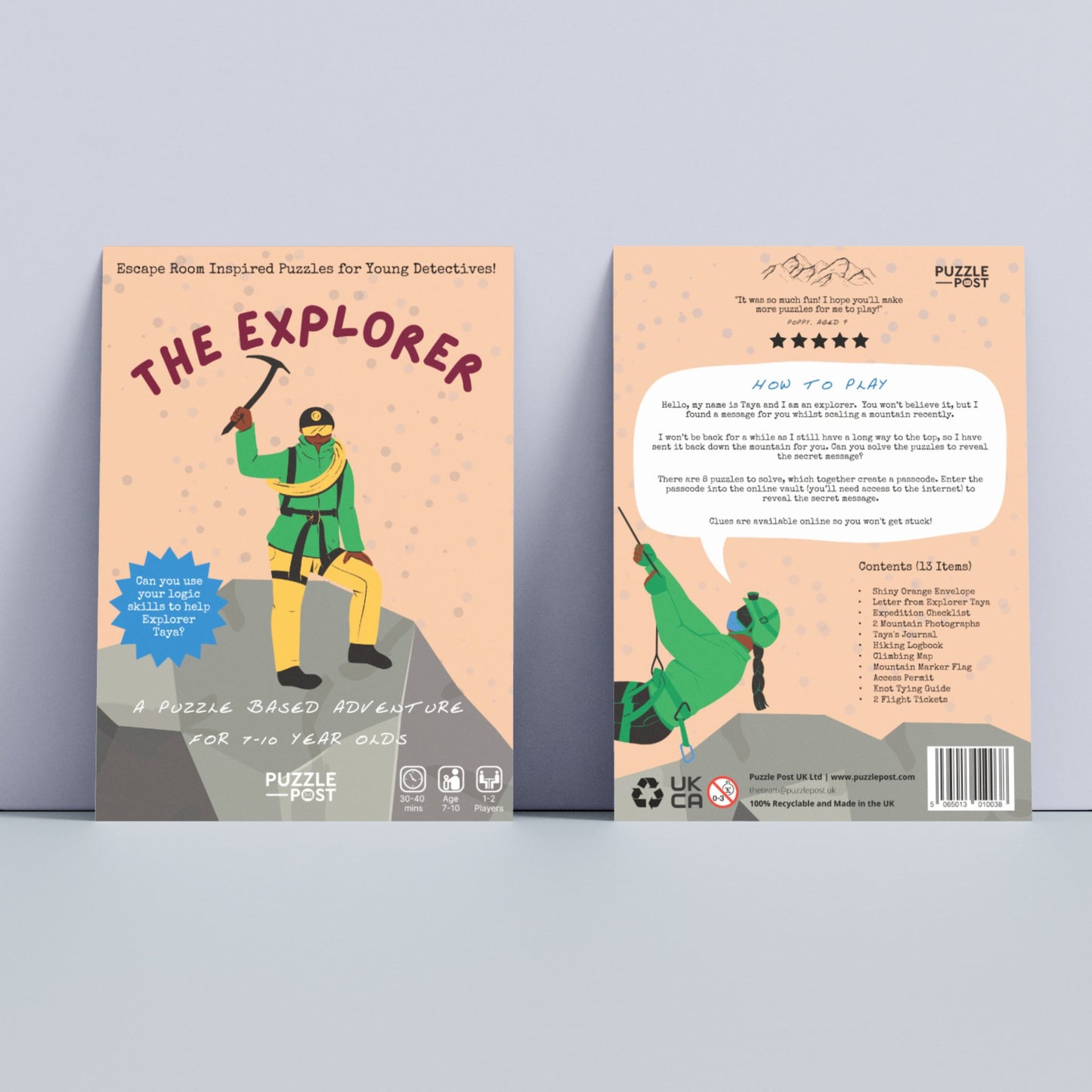 The Explorer - Children’s Escape Room (7 - 10) - #shop_name Puzzle Post UKGifts