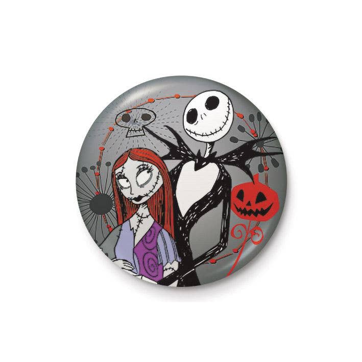 The Nightmare Before Christmas Button (Jack & Sally) 25mm - #shop_name Pyramid InternationalButtons