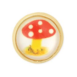 Toadstool Tales Mushroom Print Post Earrings - #shop_name ZADBoutique Jewelry