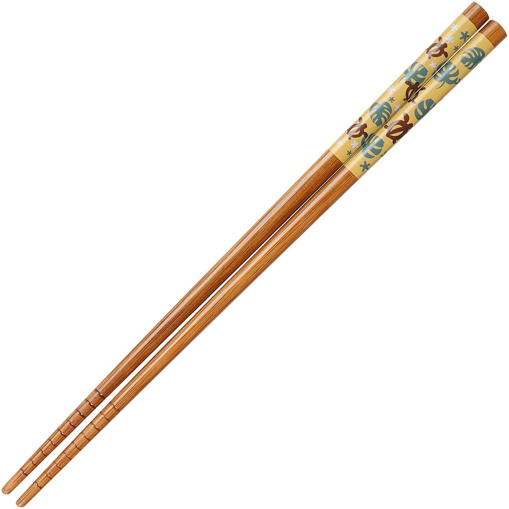 Turtles on Orange Bamboo Chopsticks - #shop_name Wholesale ChopsticksKitchen