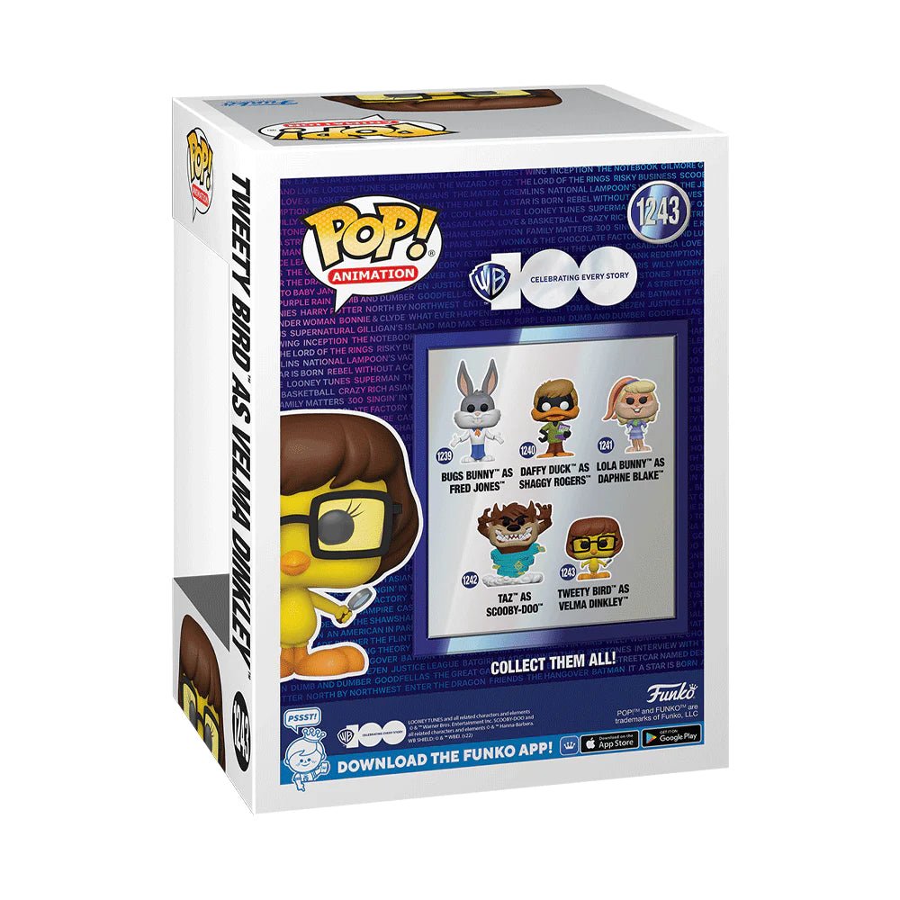 Tweety Bird as Velma Dinkley #1243 Funko Pop! Vinyl Figure - #shop_name NMRFunko Pop