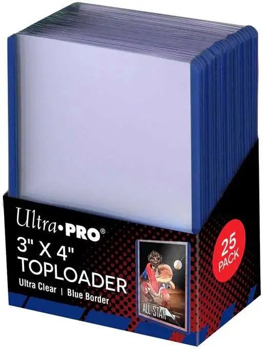 Ultra pro Toploader Blue Border - #shop_name Conworlds Emporium