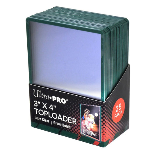 Ultra pro Toploader green Border - #shop_name Conworlds Emporium