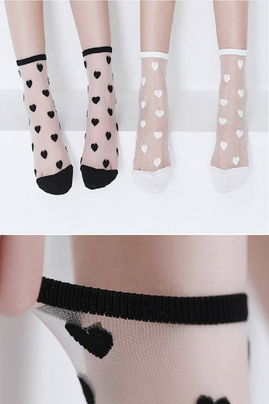 VALENTINE SHEER SOCKS - #shop_name 42POPSGifts