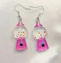 Pink Gumball Machine Earrings