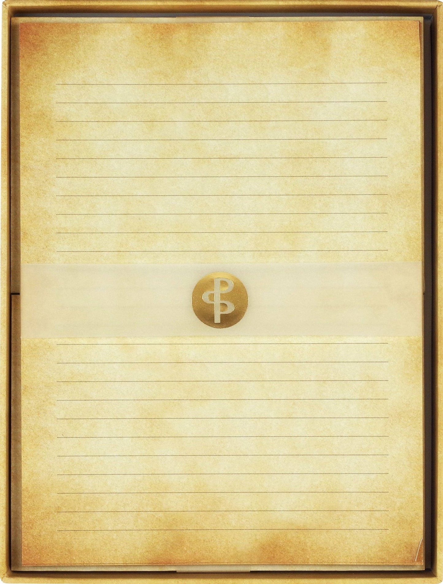 Vintage Parchment Lined Stationery Set - #shop_name Peter Pauper PressStationary