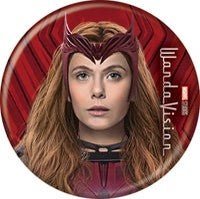 WANDAVISION SCARLET WITCH BUTTON 1.25" - #shop_name Ata BoyButtons