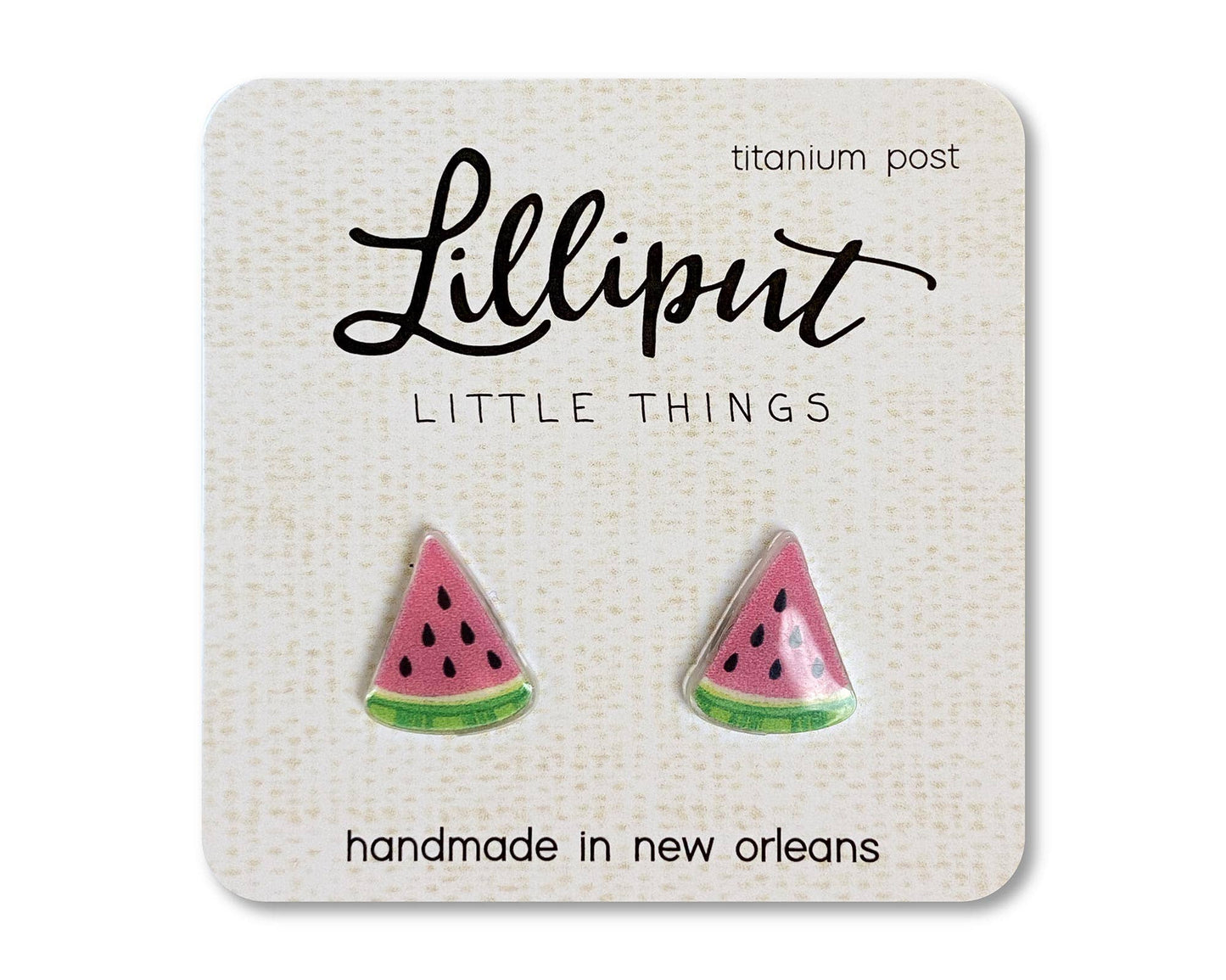 Watermelon Fruit Earrings - #shop_name Lilliput Little ThingsGifts