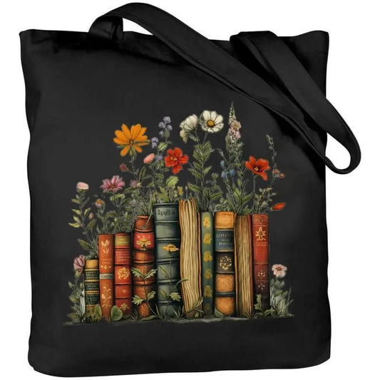 Whimsical Book Tote - Black - #shop_name TMHeadbands