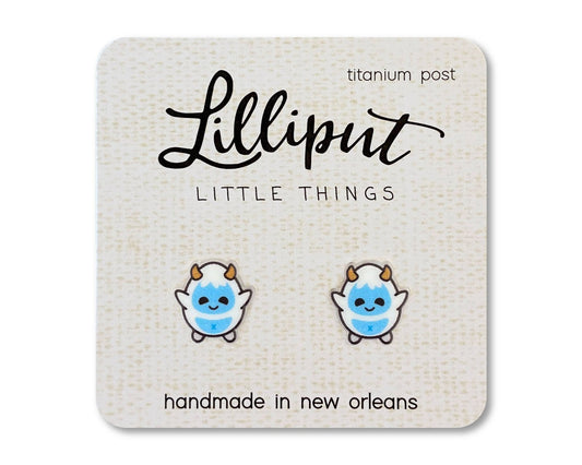 Yeti Earrings - #shop_name Lilliput Little ThingsGifts