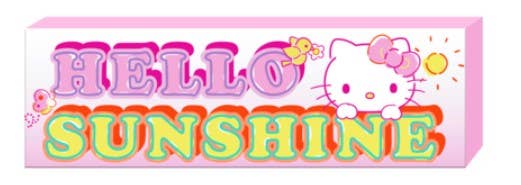Hello Kitty 3.75” x 12” x 1.75” MDF Box Sign