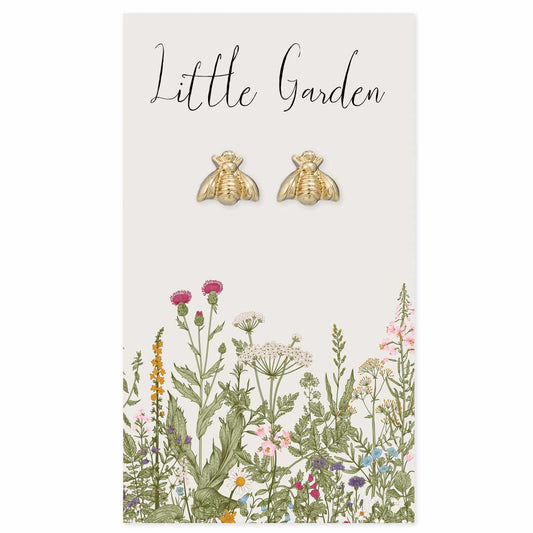 Little Garden Gold Bee Post Earrings