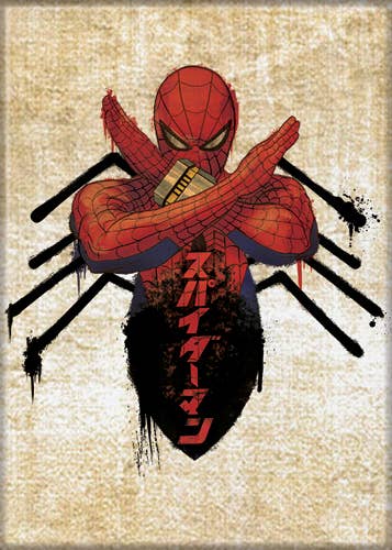 Marvel Comics¬© Japanese Spider Man Spider Body Magnet 2.5" x 3.5"