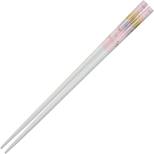 Pink Floral White Chopsticks