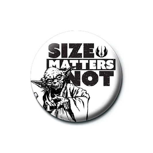 Star Wars Button (Size Matters Not) 25mm