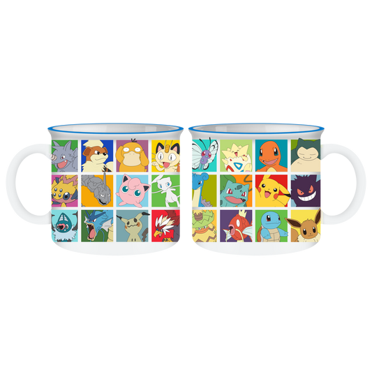 Pokemon Grid 20oz Ceramic Camper Mug