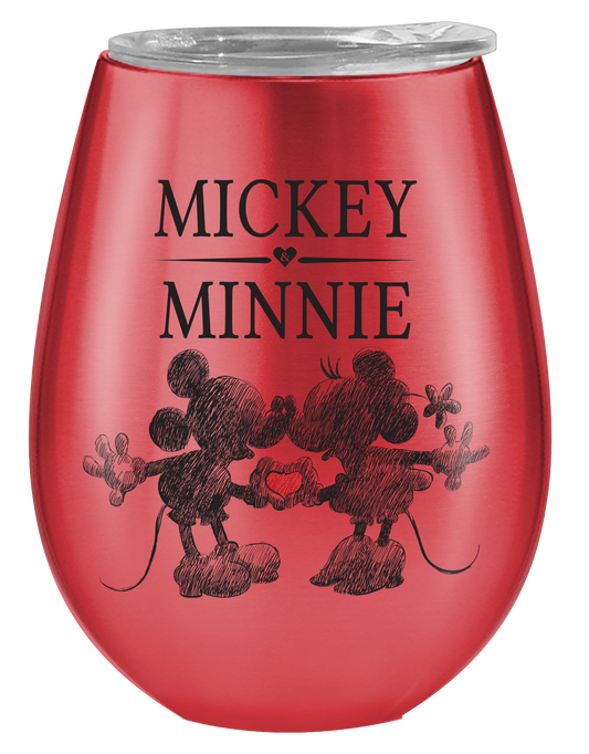 Disney 10oz Double Wall Stainless Steel Stemless Tumbler