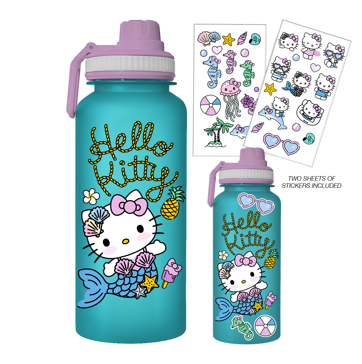 Hello Kitty 32oz Water Bottle with Stickers