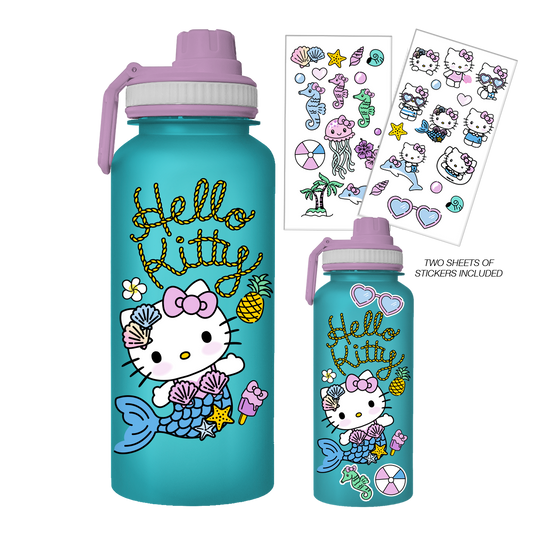 Hello Kitty 32oz Water Bottle with Stickers