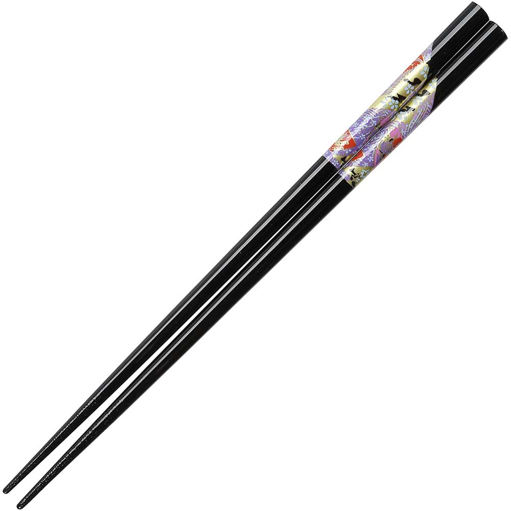 Washi Fan Black Chopsticks