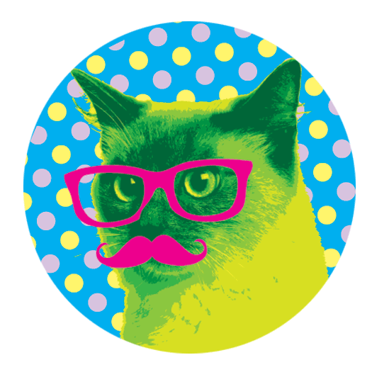 Green Cat 1.25" Button