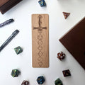 Dice Sword - D&D Inspired Wooden Bookmark