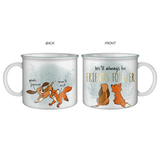Disney Fox and the Hound Foil 20oz Ceramic Camper Mug