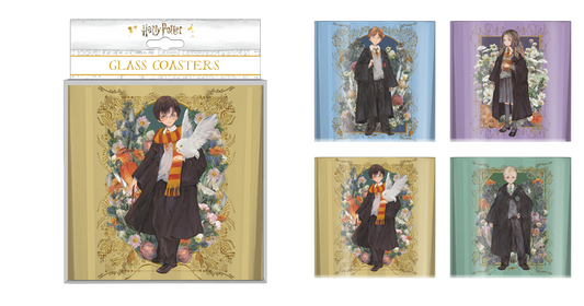 Harry Potter Character Frames Boxed Glass Coaster Set - 4 PC