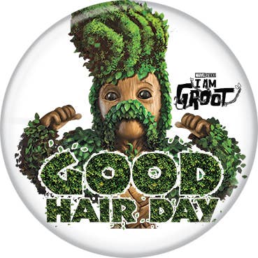 Marvel Comics© I Am Groot Good Hair Day Buttons 1.25" Round