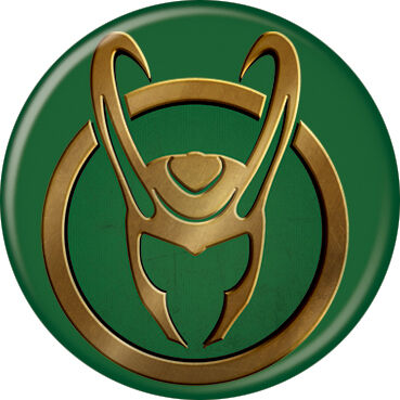 Button: Marvel Loki Insignia 1.25"
