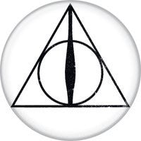 HARRY POTTER DEATHLY HALLOWS BUTTON