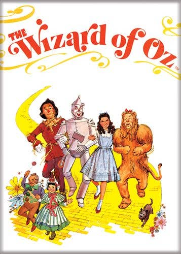 Wizard Of Oz Yellow Brick Road Illustration Magnets 2.5" X 3.5"