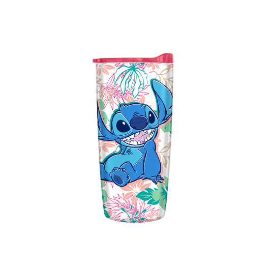 Lilo and Stitch Floral 20oz Double Wall Travel Tumbler