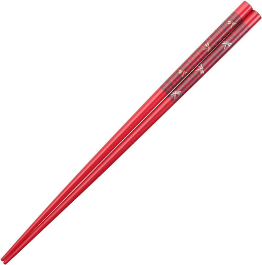 Dragonflies Red Japanese Style Chopsticks
