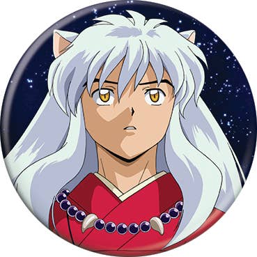 Inuyasha Looking Up Buttons 1.25" Round