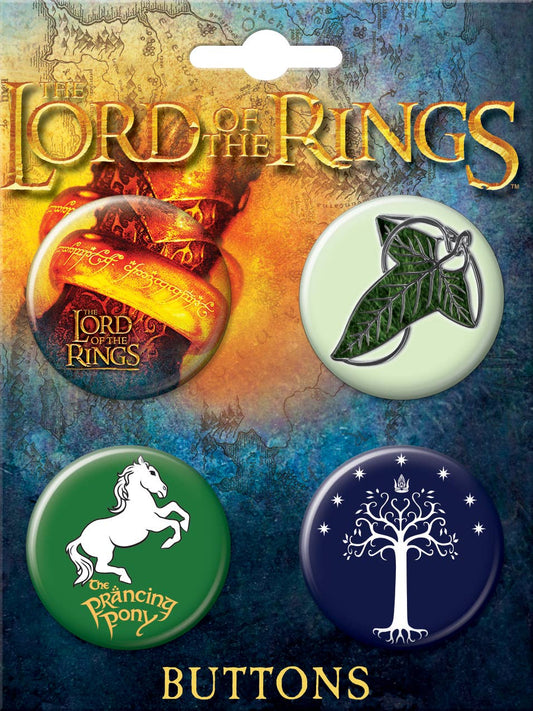 Lord Of The Rings Button Set