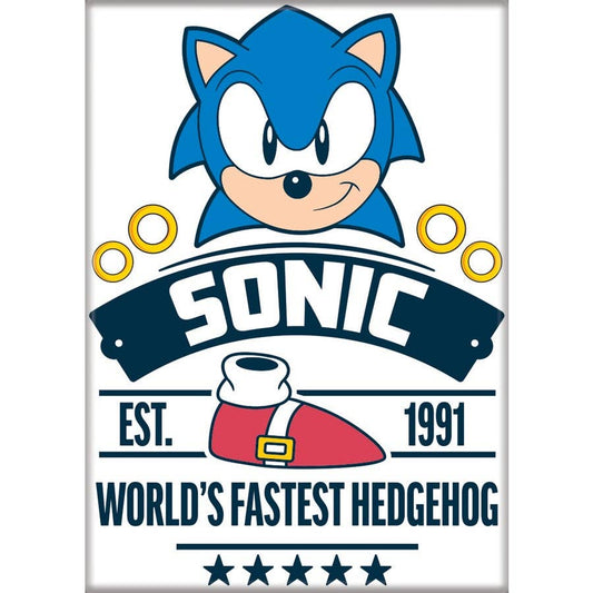 Sonic Worlds Fastest Hedgehog Magnet