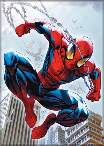 Marvel Comics¬© Spiderman Blue Sky Magnet 2.5" x 3.5"