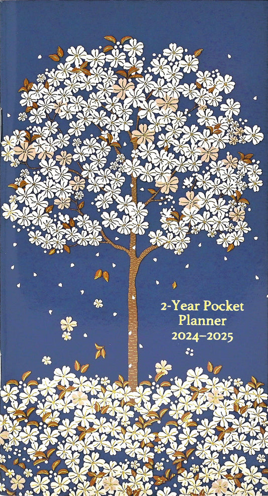 2024-25 Falling Blossoms 2-Year Pocket Planner