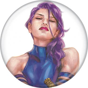Marvel Xmen Vol 5 Psylocke Mercado Button